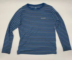 【新入荷!!】☆セット割対応☆ モンベル キッズ 長袖 トップス ボーダー 140cm （1566）