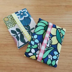 まとめて2個☆子供用☆ミニポケットティッシュケース ハンドメイド キッズ用 花柄