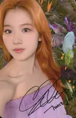 【中古】コレクションカード(女性) TWICE/サナ/下部印刷サイン入り/CD「MORE ＆ MORE」付属フォトカード