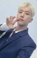 【中古】コレクションカード(男性) SEVENTEEN/HOSHI(ホシ)/裏面白・文字青/CD「JAPAN 1ST EP DREAM」(初回限定盤B)封入特典フォトカード