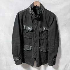 TORNADO MART トルネードマート 00's Y2K archive レザーフラップ デニム 立体 マルチポケット ミリタリー パラシュート ジャケット size.M