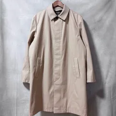 BROOKS BROTHERS ブルックスブラザーズ ポリエステル ボンディング 比翼仕立て ステンカラー バルカラー コート size.M ベージュ