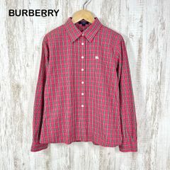 BURBERRY LONDON チェック柄 長袖シャツ ピンク M - メルカリ
