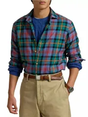 (新品) ポロ ラルフローレン フランネル ワークシャツ L