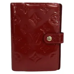 LOUIS VUITTON(ルイヴィトン) 手帳 モノグラムヴェルニ アジェンダPM R21016 ポムダムール イニシャル刻印 レザー