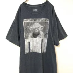 スターウォーズ　人気　Tシャツ　メンズXL　グレー　割れプリント　ヴィンテージ感