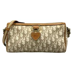 ディオール/クリスチャンディオール ショルダーバッグ スウィートトロッターロマンティック LCS44705 アイボリー×ブラウン レザー