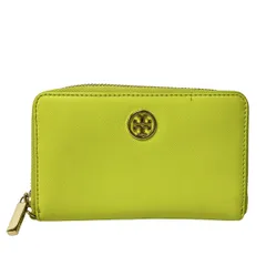 TORY BURCH(トリーバーチ) 財布 - ライトイエローグリーン 財布 (その他)/ラウンドファスナー レザー