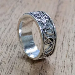 リング 30号 メンズ シルバー 925 刻印 アメカジ 指輪 カレッジリング