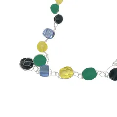 Milly Callegari(ミリィカレガリ) ネックレス - イエロー×グリーン×マルチ