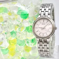 【美品/新品電池】SEIKO セイコー レディース 腕時計 シルバー 1N01-0AP0 561143