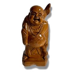 布袋 木製彫刻 七福神 縁起物 アンティーク - メルカリ