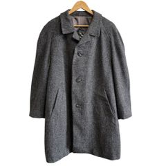 Loro Piana ステンカラーコート M ツィードチャコールグレー - メルカリ