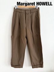 美品 23ss マーガレットハウエル ドライ コットン ツイル トラウザーズ