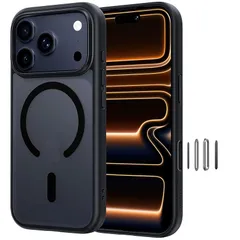 【新品】 NIMASO iPhone 17 Pro Max 用 ケース MagSafeアクセサリー対応 スマホケース マグセーフ カバー 滑り止め マット仕上げ 全面保護 いPhone17ProMax用 耐衝撃 米軍MIL規格取得 ワイヤレス充電 カメラコント