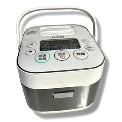 【中古 美品】ハイアール 炊飯器 3合 JJ-M31A 2015年製 ホワイト 白のサムネイル