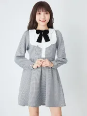 アンクルージュ ヨーク千鳥リボン ONE PIECE 量産型 地雷系 Girl JPN BRAND ミニ ONE PIECE