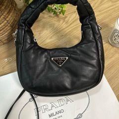 美品 PRADA プラダ ソフト パデッドナッパレザー ミニハンドバッグ