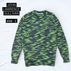 【希少】JOHN LAWRENCE SULLIVAN 13AW ネオンミックスニット セーター Lのサムネイル