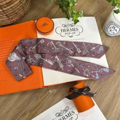 極美品 エルメス ツイリー レクレアポア マロングラッセ 鍵ドット