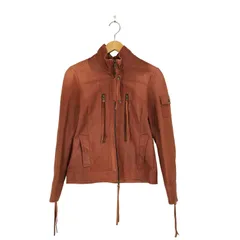 アヴィレックス AVIREX lamb leather ラムレザー シングルライダースレザージャケット レディース 表記無 のサムネイル
