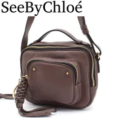 【美品】SeeByChloe Patti ショルダーバッグ 斜め掛け ブラウン