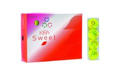 New Kasco Women's KIRA SWEET Golf Balls with Character Logo, 1 Dozen (12 Balls), Yellow