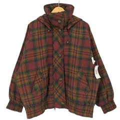 ロンドンフォグ LONDON FOG 70-80s チェック 比翼ダブルジップ ライナー付き 中綿 フーデットジャケット レディース import：M 