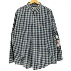 カーハート Carhartt 90-00s オンブレチェック 長袖 ボタンダウンシャツ メンズ import：XL 
