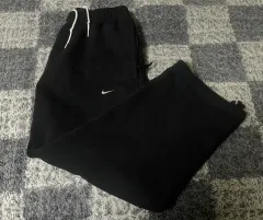 XL)ナイキ スウッシュ オープンヘム フリースパンツ