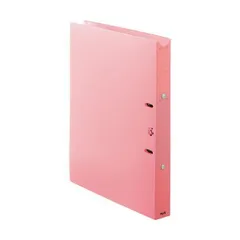 （まとめ） プラス たすけあ利用者カルテ リングファイル 厚幅 A4タテ 背幅33mm ピンク FL-808RF-PK 1冊 〔×5セット〕