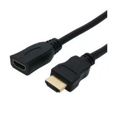 （まとめ） ナカバヤシ ミヨシHDMI延長ケーブル 0.5m ブラック HET-05／BK 1本 〔×2セット〕