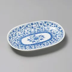 古伊万里唐草小判皿