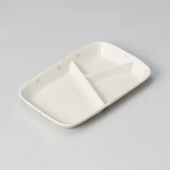 ドットピンク仕切皿