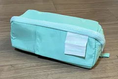 【訳あり】 ペンケース グリーン 多機能 大容量 両開き 筆記用具 筆箱 収納ケース ポーチ 一部不良