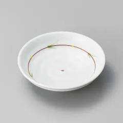 青磁廻り花１４㎝丸皿