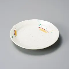 赤絵むさしの４.０丸皿