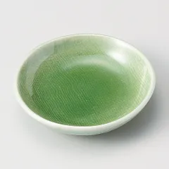 緑青磁３.０丸皿
