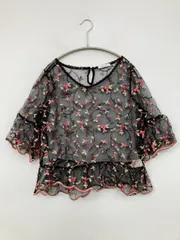 OLIVE des OLIVE オリーブデオリーブ シャツ/ブラウス F ブラック