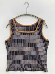 タンクトップ L ブルー