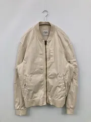 ZARA ザラ ナイロンジャケット EUR M アイボリー