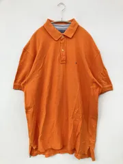 TOMMY HILFIGER トミーヒルフィガー ポロシャツ XL オレンジ