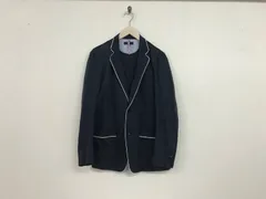 本物ビームスハートBEAMSHEARTコットンサマーテーラードジャケット長袖サーフアメカジスケーターストリートミリタリービジネススーツパーティーモードドレスゴルフメンズ紺ネイビーL