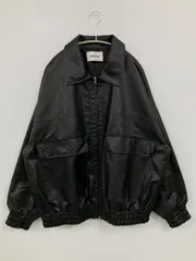 nemne ネンネ レザージャケット M ブラック