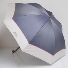 傘  POLO RALPH LAUREN ポロ ラルフ ローレン USED品 バイカラー ロゴ刺繍 ブルー×ホワイト  グラス骨 軽量 高級 58cm  A3094