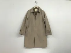 本物ナノユニバースnanouniverseナイロンステンカラーコートジャケット長袖サーフアメカジスケーターストリートミリタリービジネススーツパーティーモードドレスゴルフメンズベージュS