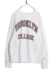 【お得なクーポン配布中!】 80s USA製 チャンピオン リバースウィーブ 2段 カレッジ プリント スウェット メンズ L / ヴィンテージ ヘビーウェイト トレーナー 裏起毛