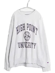 【お得なクーポン配布中!】 00s チャンピオン オリジナル リバースウィーブ 3段 カレッジ プリント スウェット メンズ XL / オールド トレーナー 裏起毛 目付き 杢灰