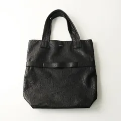 美品 ズッカ ZUCCA EMBOSSレザー ワンショルダー トートバッグ ブラック┃黒 大容量【2400014821420】