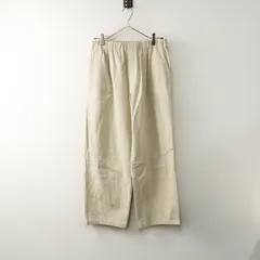 2022AW エヴァムエヴァ evam eva wide pants コットン シルク ワイドパンツ 1｜ベージュ ボトムス イージー ロング【2400014832884】